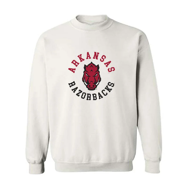 Arkansas - NCAA Women's Gymnastics : Frankie Price - Crewneck Sweatshirt Hoodie with Hem Patch Decorative Personalized