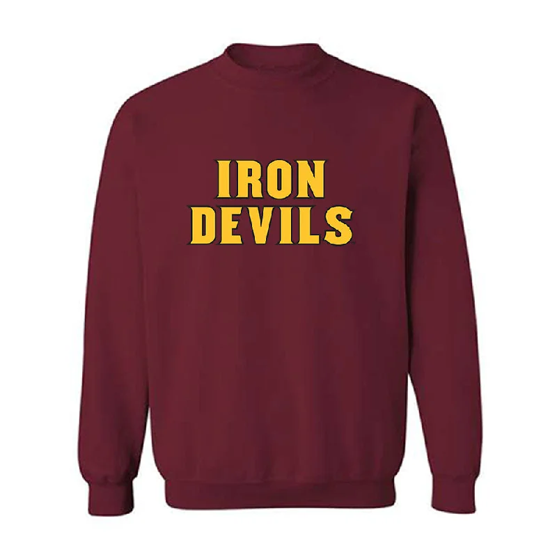 Arizona State - NCAA Women's Track & Field : Kylie Miller - Replica Shersey Crewneck Sweatshirt Hoodie with Drop Shoulder Relaxed Streetwear