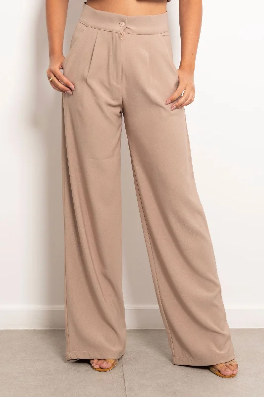 Office Classic Pants - Mitcha Label Formal Wide-Leg Pants