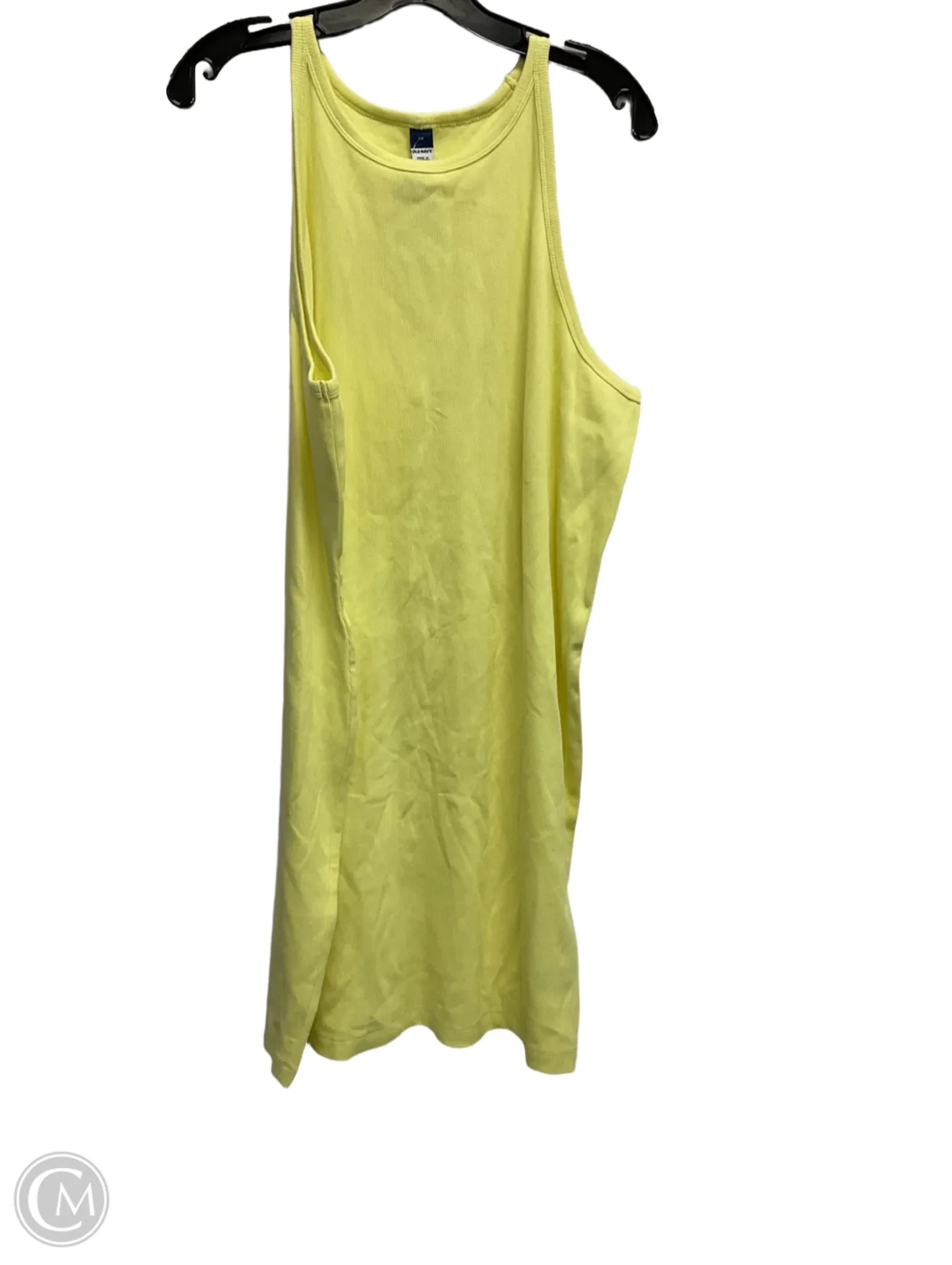 Dress Casual Midi By Old Navy In Yellow, Size: 3x Boat Neckline Classic