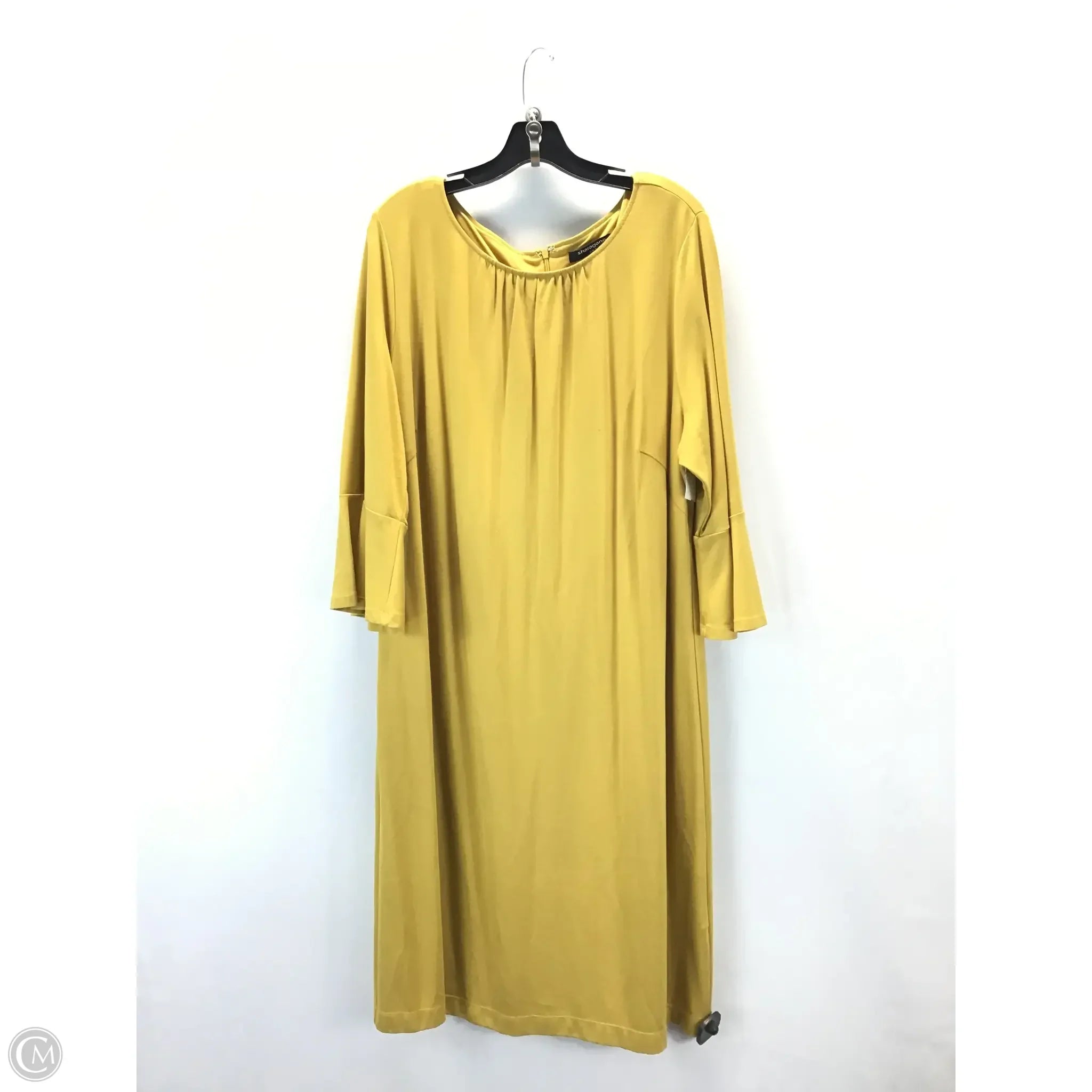 Dress Casual Midi By Sharagano In Yellow, Size: 1x Tunics Versatile functional