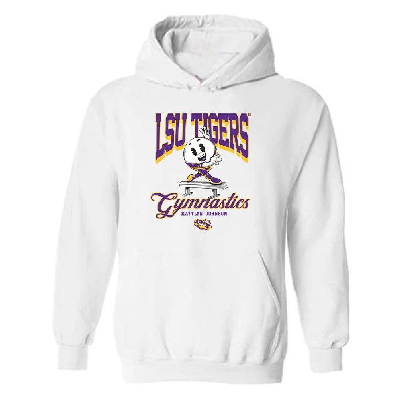 LSU - NCAA Women's Gymnastics : Kaytlyn Johnson - Hooded Sweatshirt Hoodie with Bell Sleeves Flared Feminine