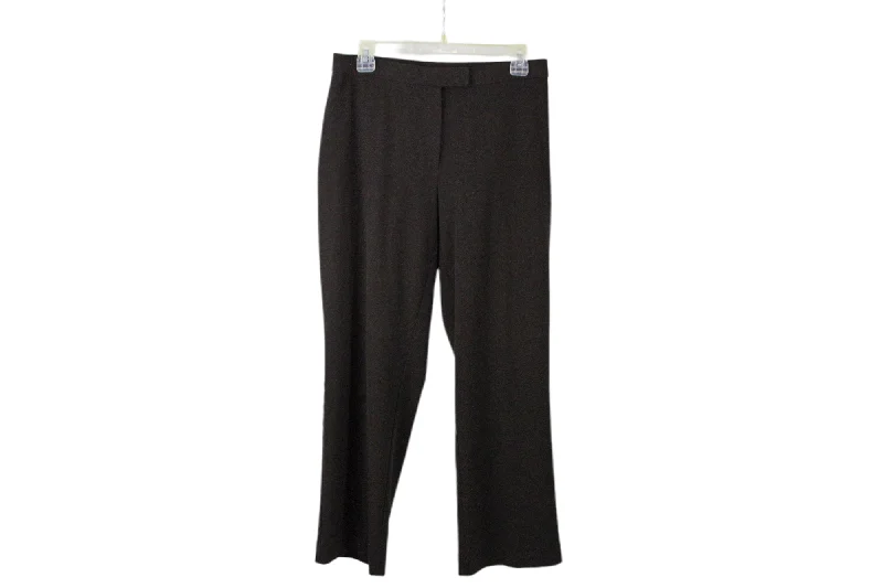 Sag Harbor Stretch Brown Pants | 8 Petite Soft Stretch Trousers