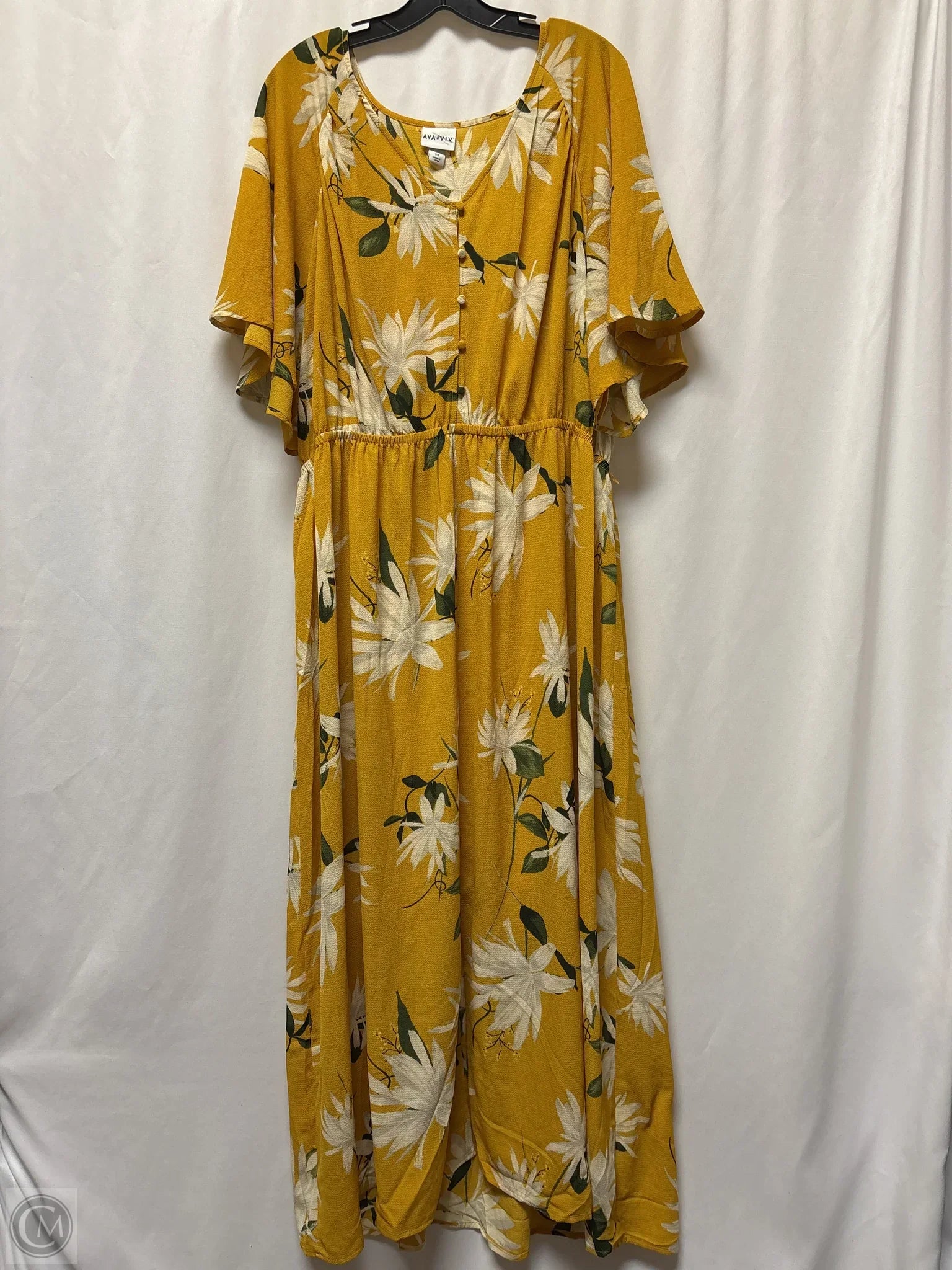 Dress Casual Maxi By Ava & Viv In Yellow, Size: 2x Tunics Bestseller popular