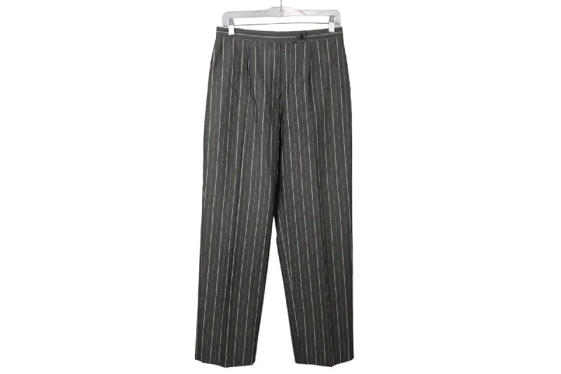 Anne Klein Striped Pants | 2 Petite Classic Cropped Pants