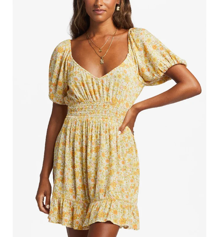 Juniors' Something Pretty Printed Smocked-Waist Dress Tunics Winter warm