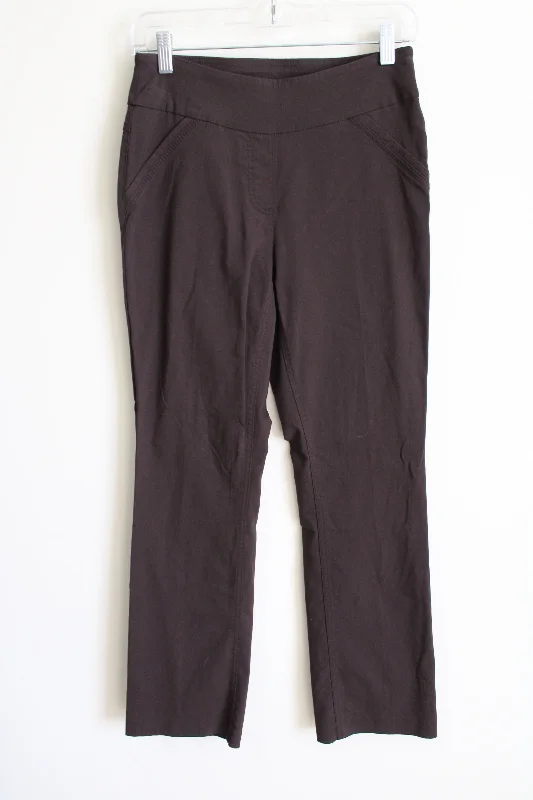 Westbound Brown Stretch Pant | 4 Petite Relaxed Casual Leggings
