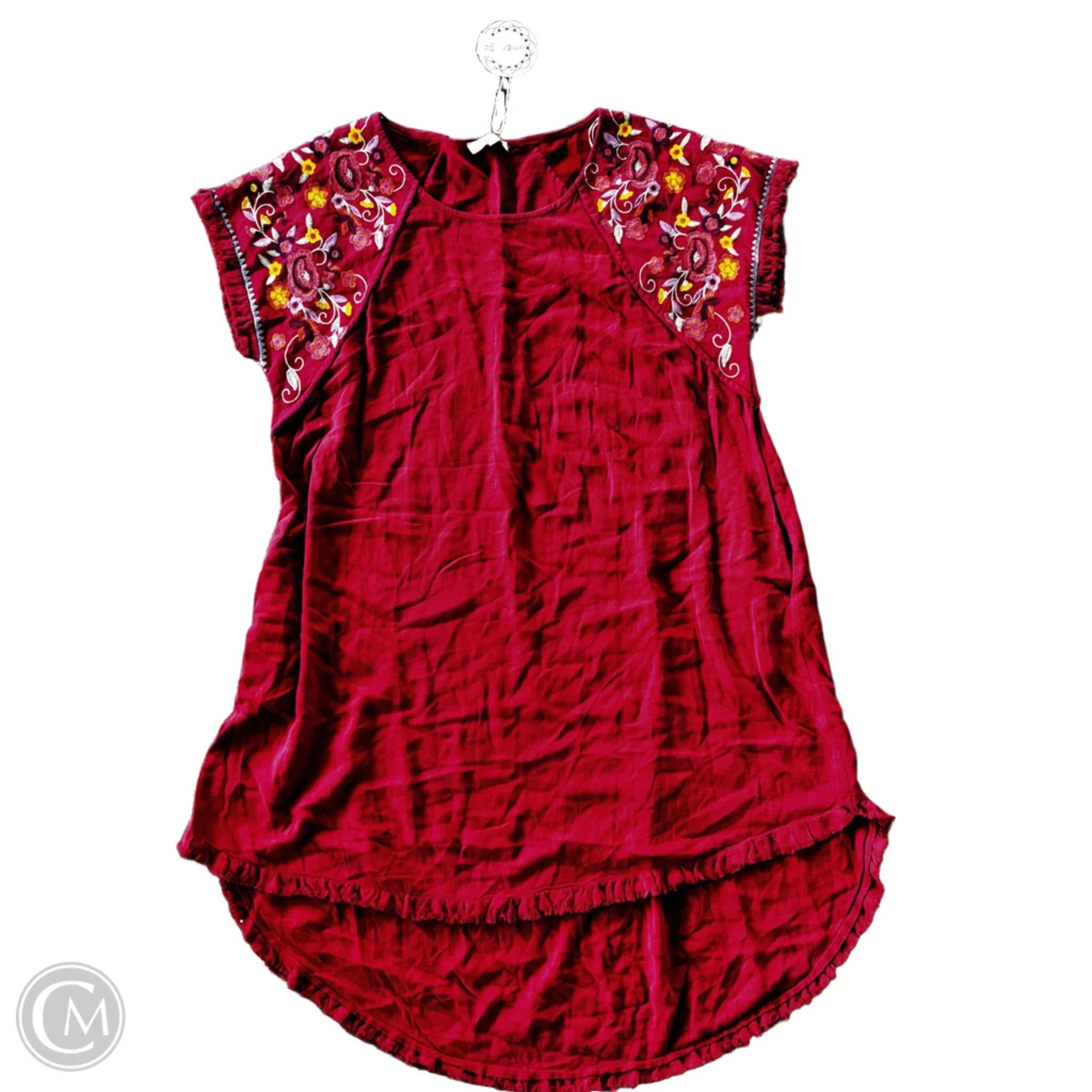 Dress Casual Midi By Umgee In Red, Size: 1x Tunics Fleece cozy