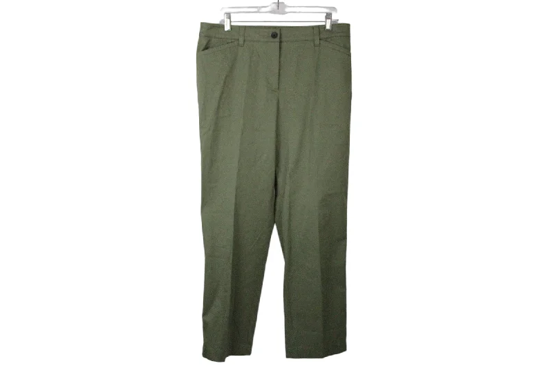 NEW Talbots Straight-Leg Chino Curvy Pants | 12 Petite High-Waist Jogger Pants