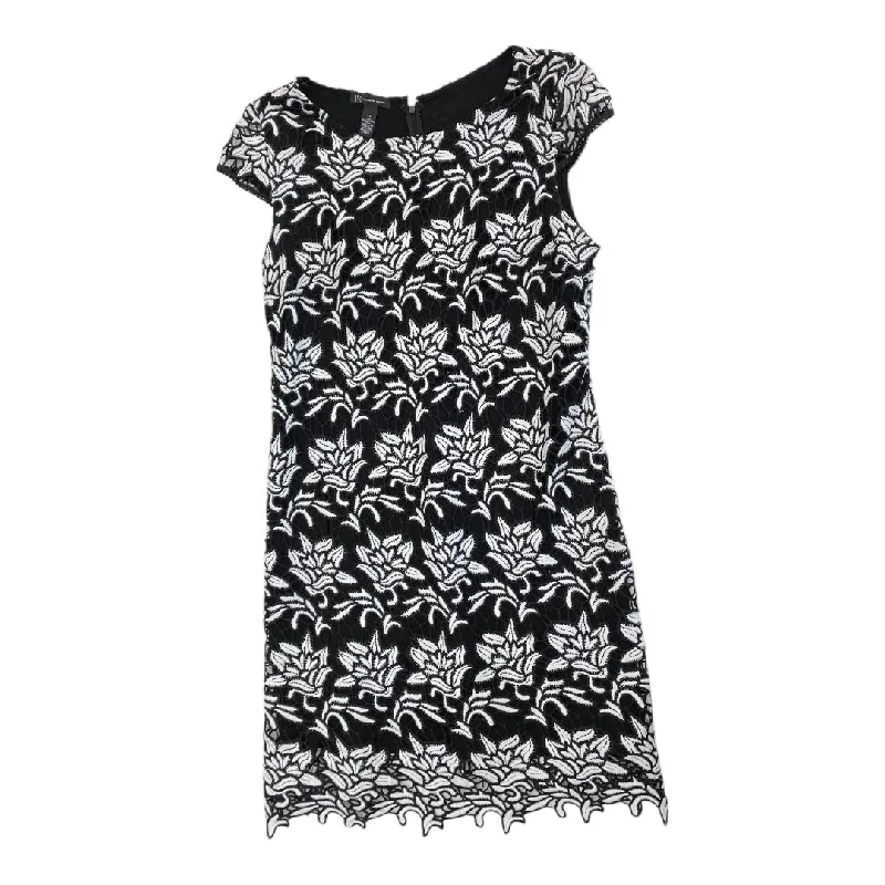 Dress Party Midi By Inc In Black & White, Size:Xl Tunics Trendy modern