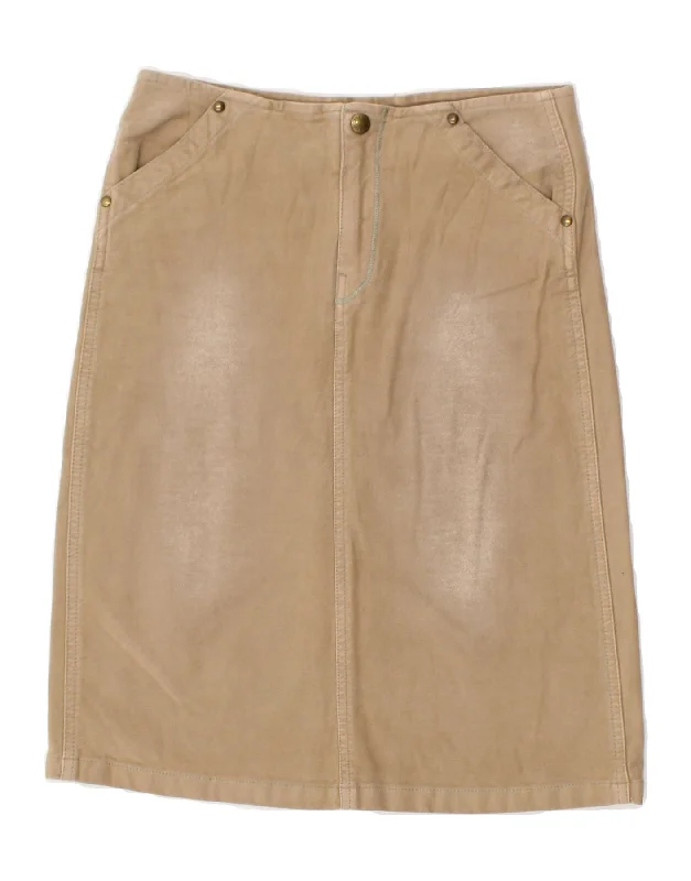 REPLAY Womens Midi Skirt W26 Small Beige Cotton lace skirt romantic