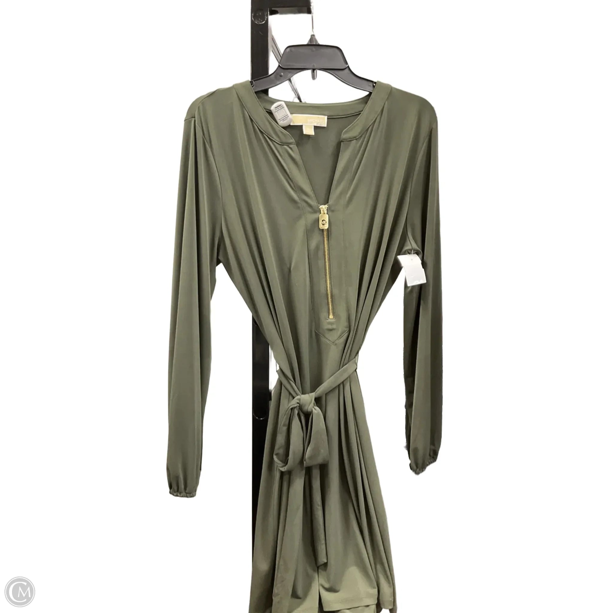 Dress Designer By Michael Kors In Green, Size: Xl Tunics Long Elegant