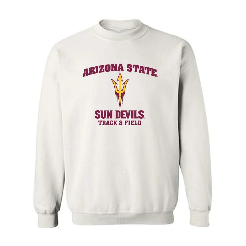 Arizona State - NCAA Women's Track & Field : Kylie Miller - Sports Shersey Crewneck Sweatshirt Hoodie with Zipper Placket Modern Functional