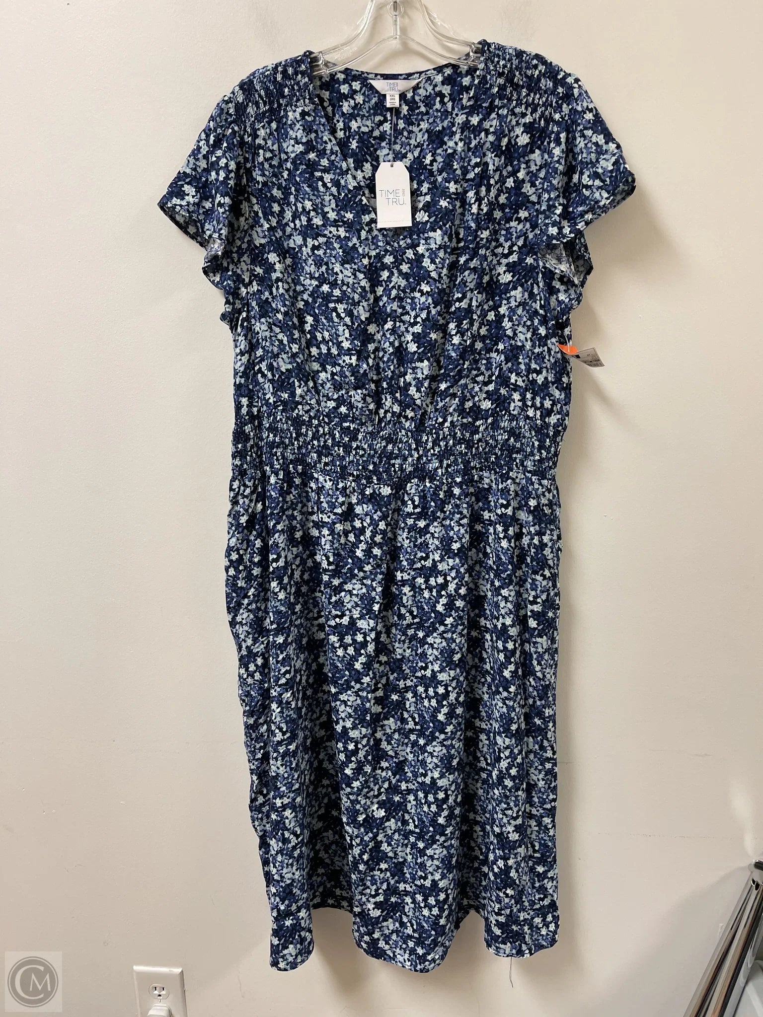 Dress Casual Maxi By Time And Tru In Blue, Size: 2x Tunics Stylish elegant