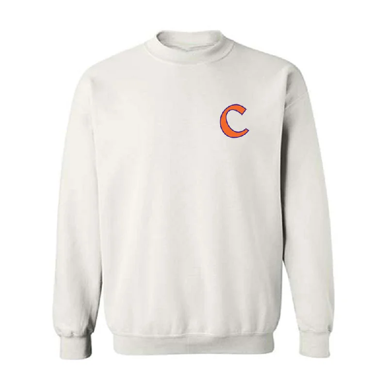 Clemson - NCAA Women's Gymnastics : Gabrielle Clark - Classic Shersey Crewneck Sweatshirt Hoodie with Frayed Bohemian Relaxed
