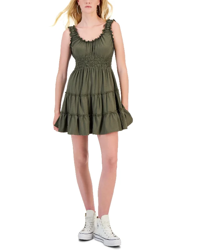 Juniors' Smocked-Waist Knit Dress Tunics Timeless classic