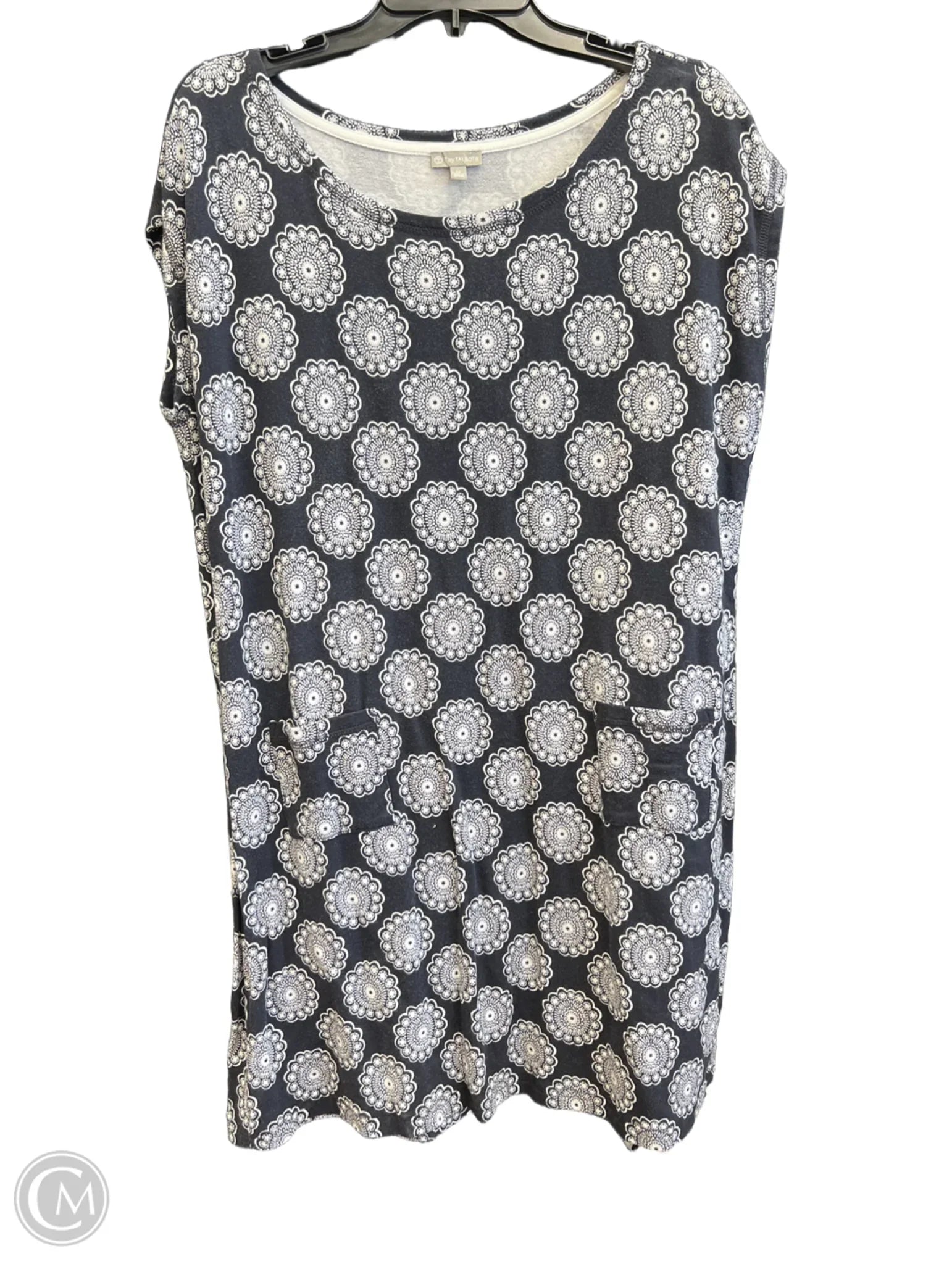Dress Casual Midi By Talbots In Navy, Size: 1x Crew Neckline Casual