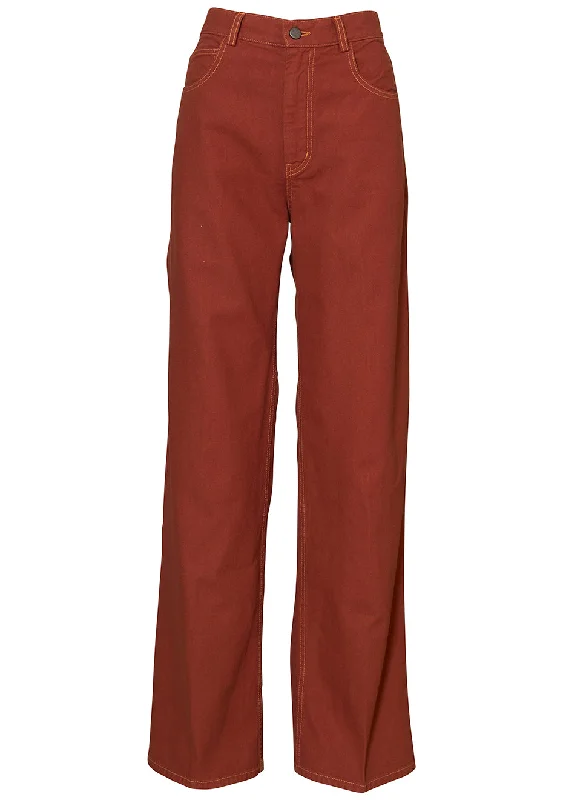Arley Pant Terracotta Canvas Stylish Casual Pants