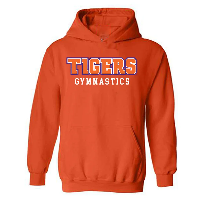 Clemson - NCAA Women's Gymnastics : Gabrielle Clark - Classic Shersey Hooded Sweatshirt Hoodie with Ribbed Neckline Snug Warm
