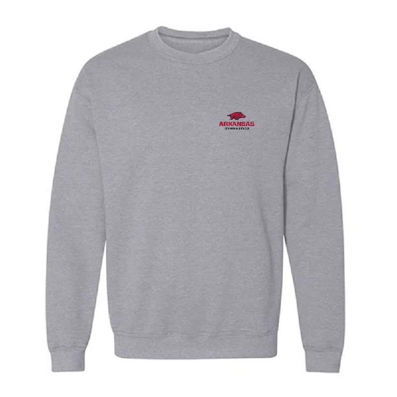 Arkansas - NCAA Women's Gymnastics : Frankie Price - Crewneck Sweatshirt Hoodie with Earth Tones Natural Calm