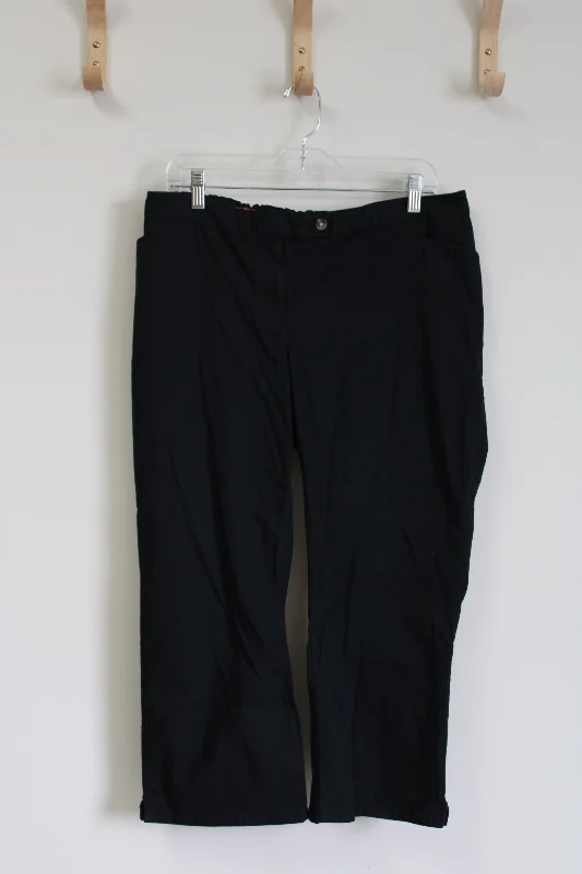 Liz Lange Maternity Black Capri Pant | 12 Fashionable Track Pants