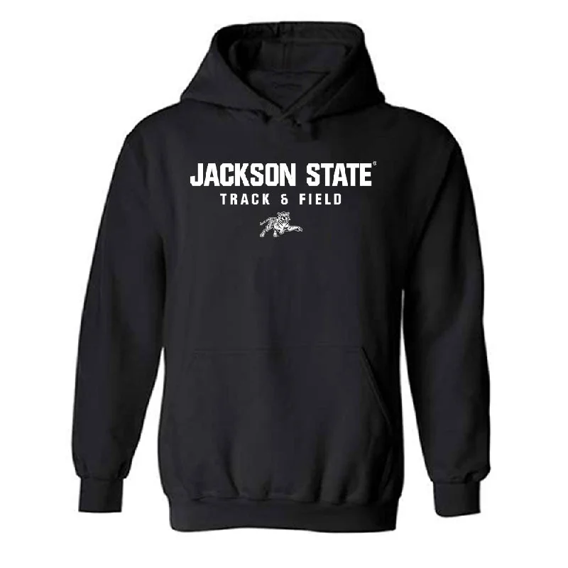 Jackson State - NCAA Women's Track & Field : Artajia Richardson - Hooded Sweatshirt Hoodie Dress Longline Feminine