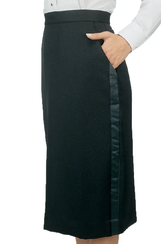 Tuxedo Skirt "Below the Knee" cotton skirt soft