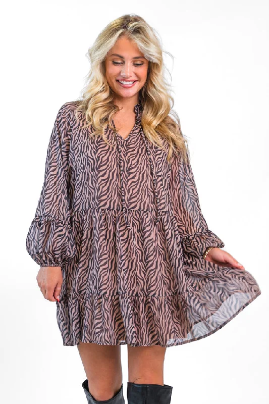 What A Vision In Wild Over You Chiffon Dress  FINAL SALE Tunics Luxurious high-end
