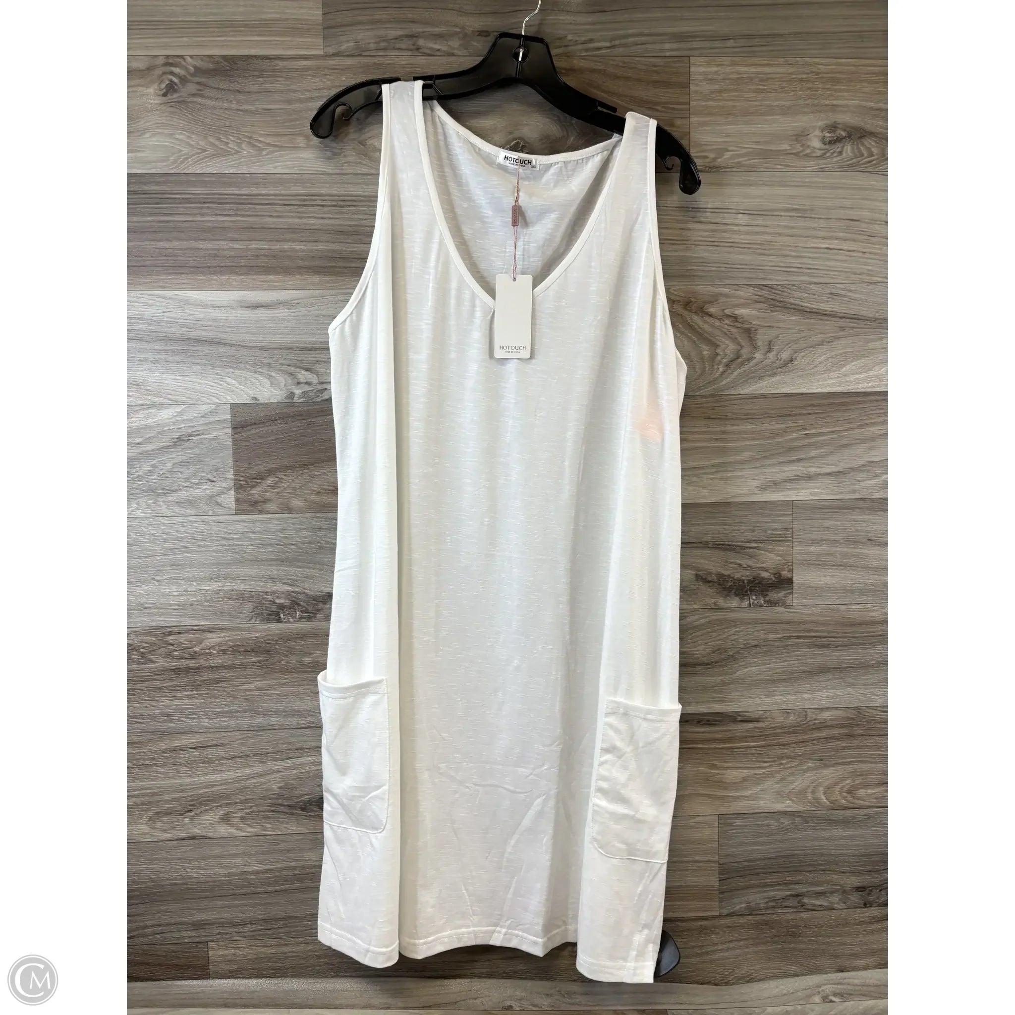 Dress Casual Midi By Clothes Mentor In White, Size: Xxl Tunics Running lightweight