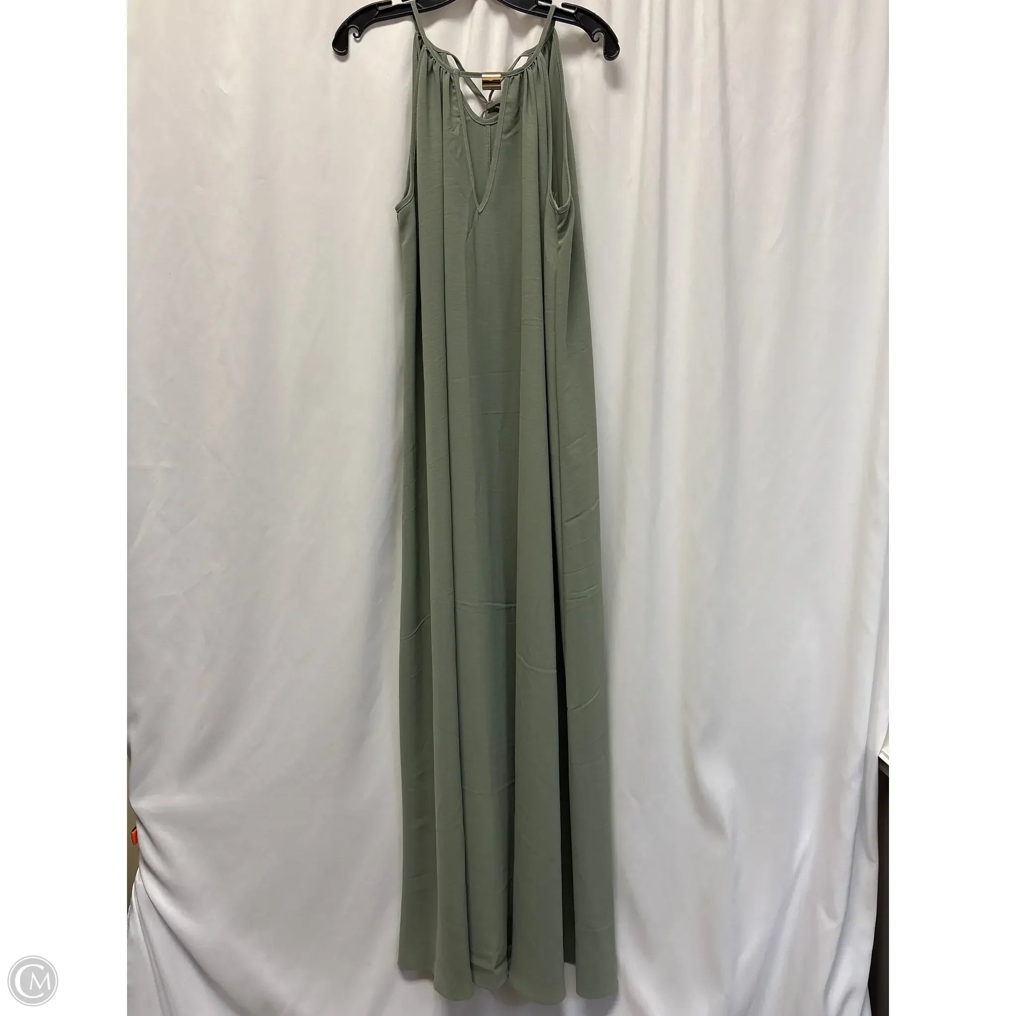 Dress Casual Maxi By Shein In Green, Size: Xl Square Neckline Feminine