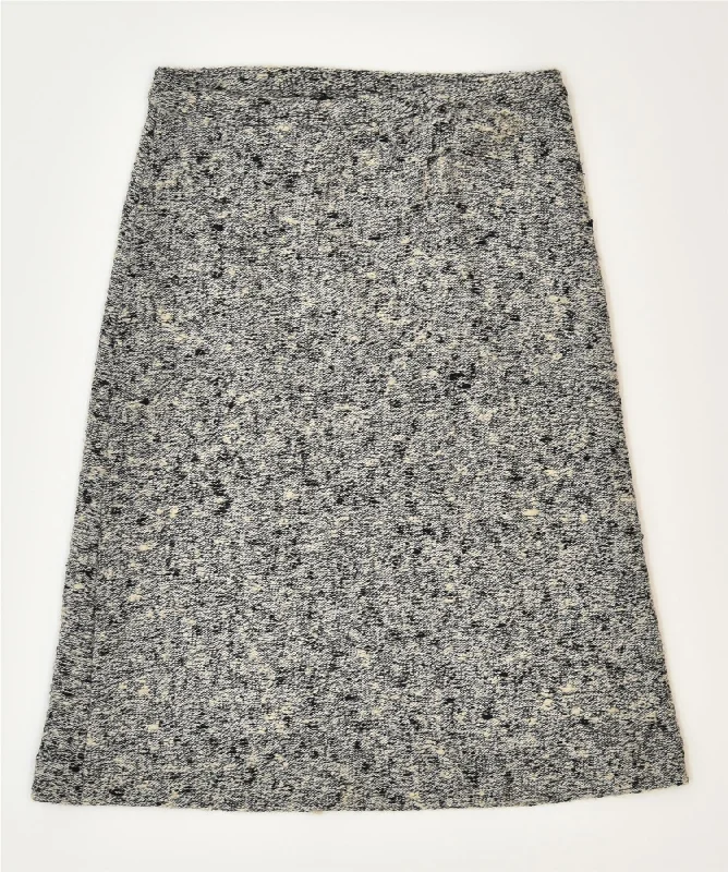 NADINI Womens A-Line Skirt W30 Medium Grey Vintage corduroy skirt comfortable