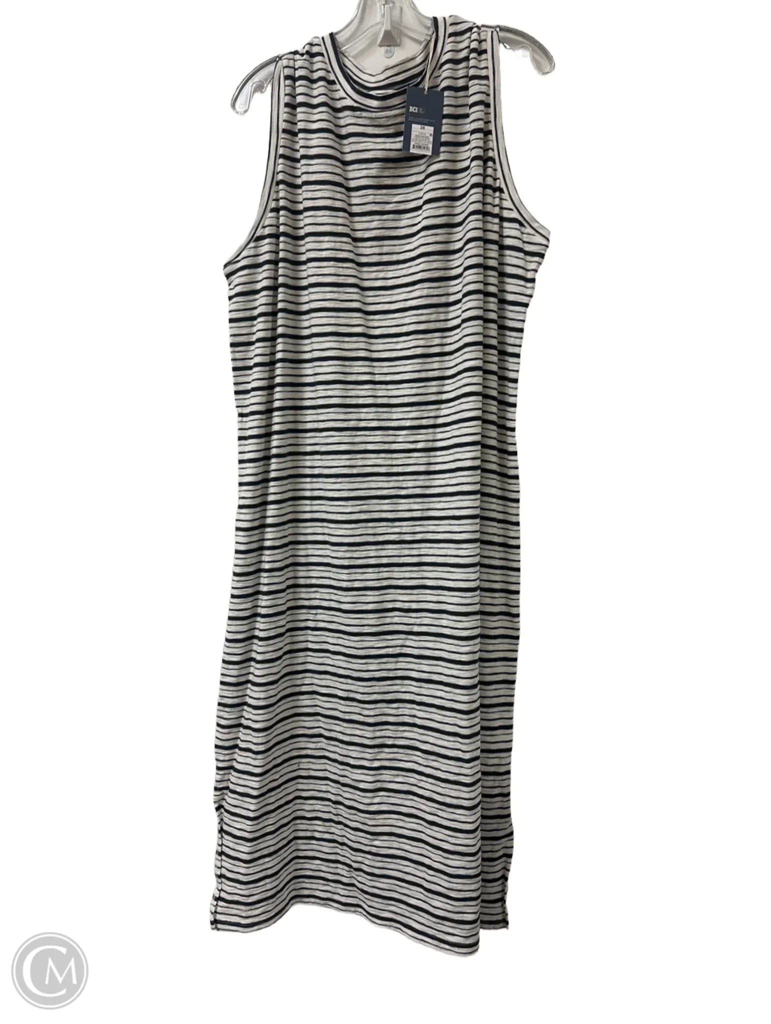 Dress Casual Maxi By Universal Thread In Striped Pattern, Size: 2x sweetheart Neckline Romantic