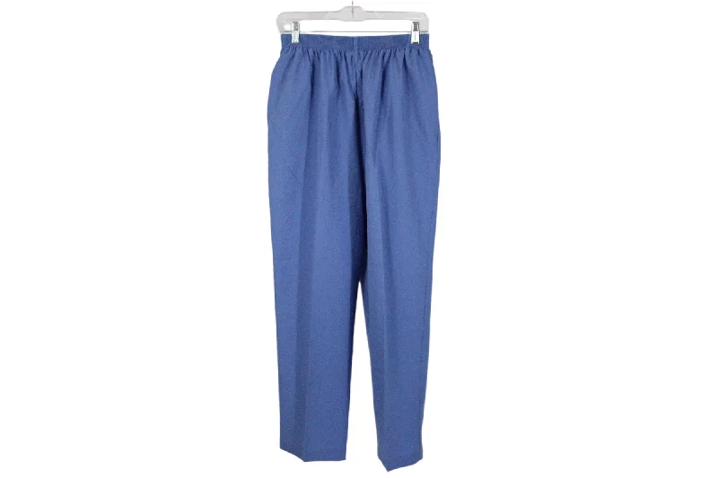 Bonworth Dusty Blue Lightweight summer Pant | M Petite Chic Slim Fit Pants