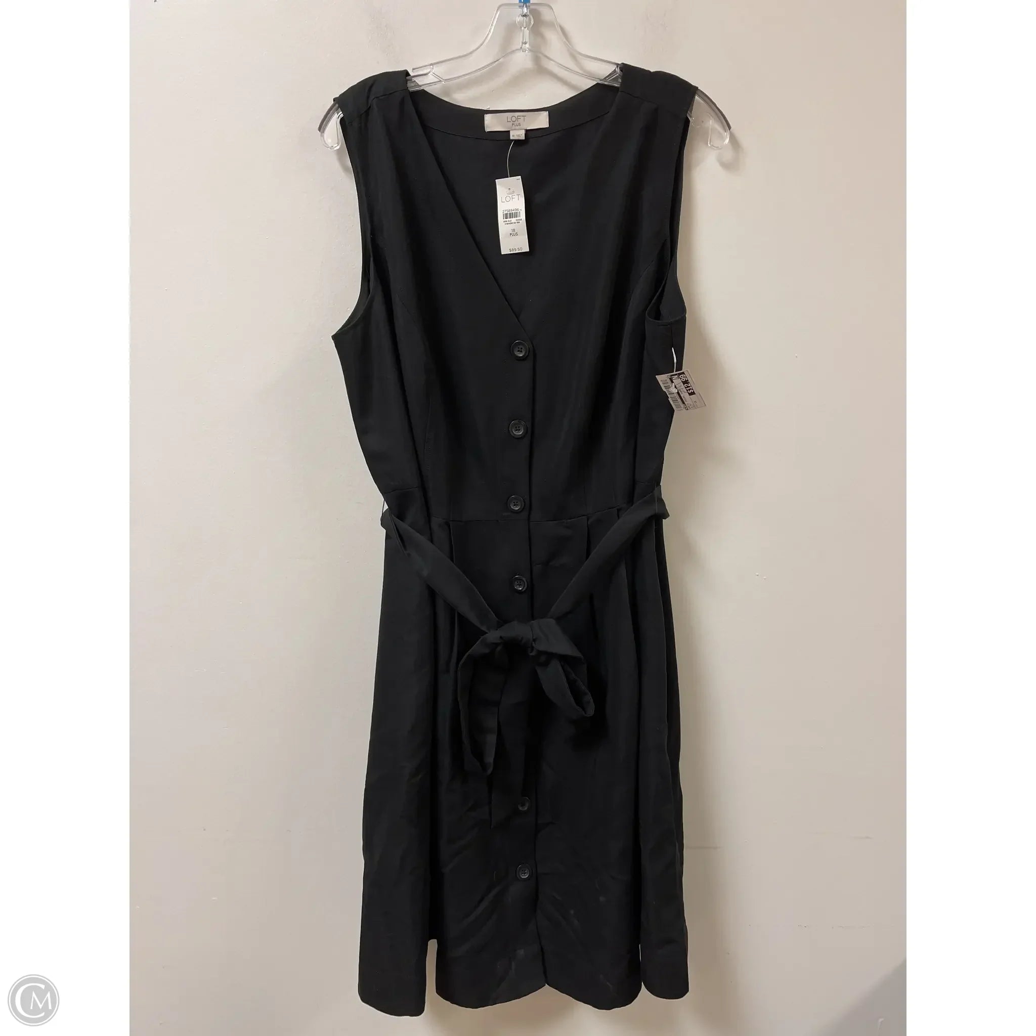 Dress Casual Short By Loft In Black, Size: 1x Tunics Lace romantic