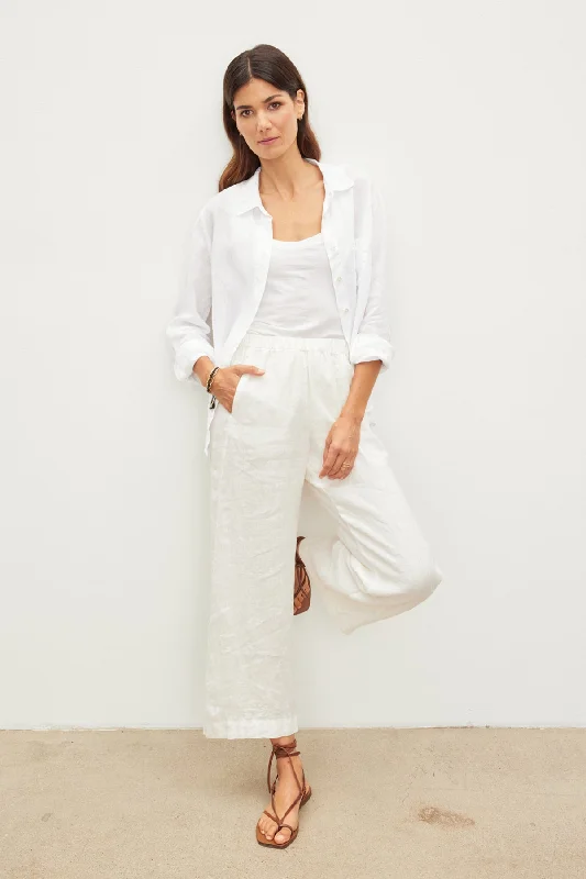 LOLA LINEN PANT Comfortable Denim Trousers
