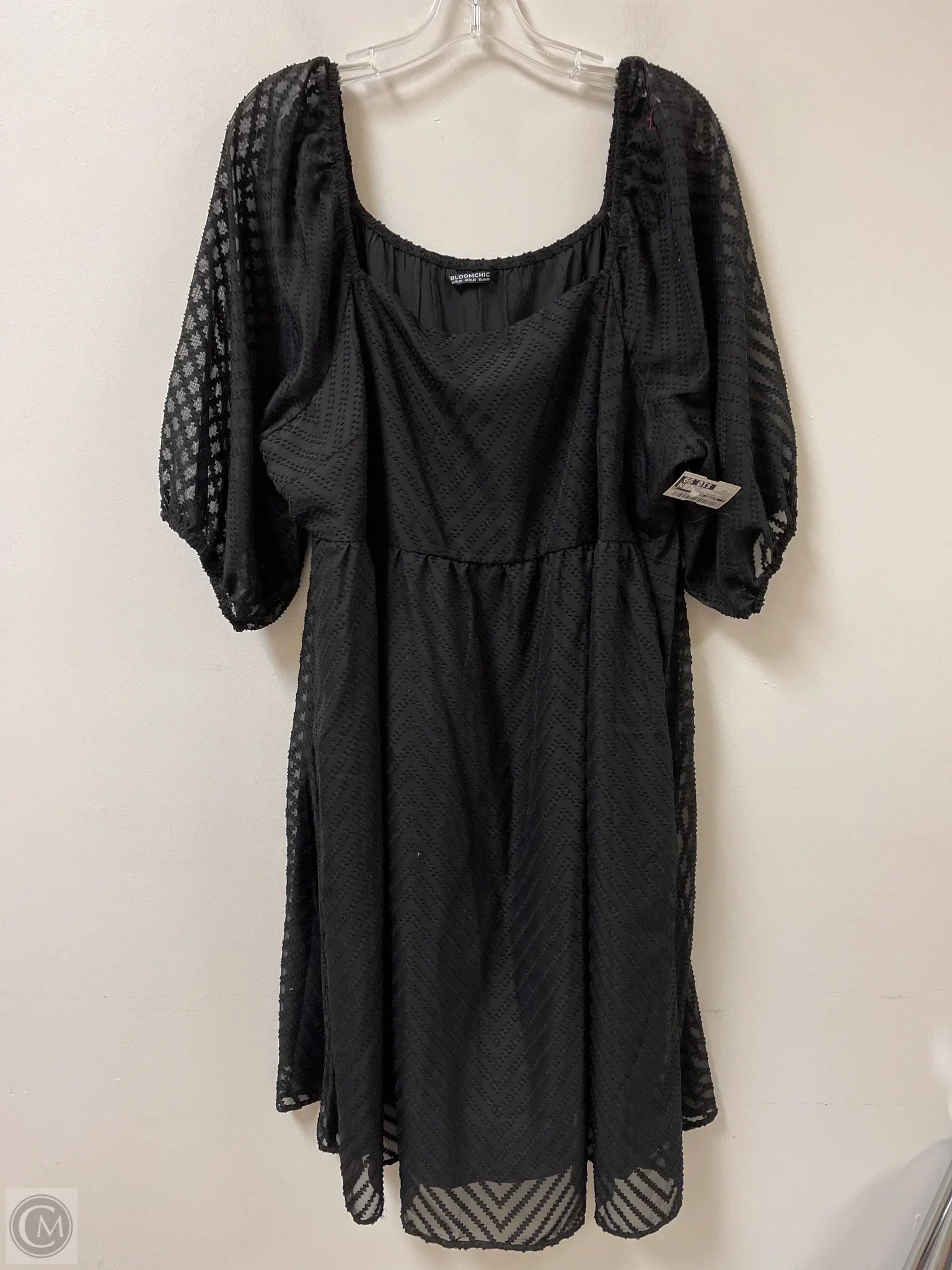 Dress Casual Short By Clothes Mentor In Black, Size: 1x Bodycon Club Sequined