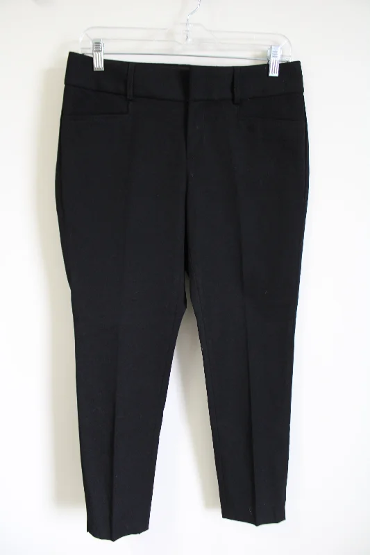 Banana Republic Jackson Fit Black Fitted Pants | 4 Petite Classic Chino Pants