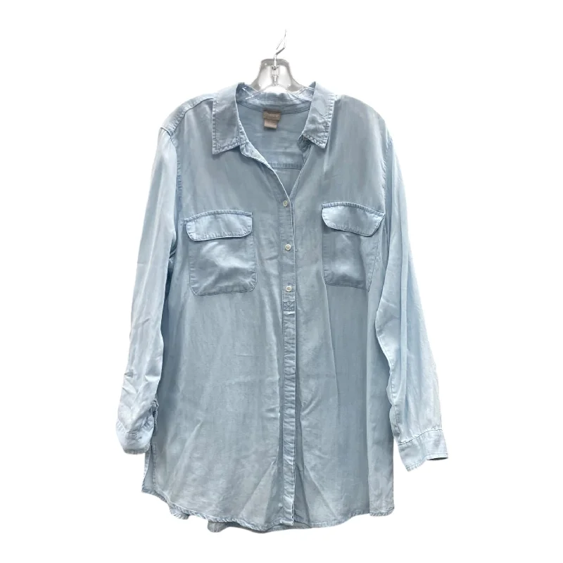 Dress Casual Short By Chicos In Blue, Size:Xl Tunics Vintage classic