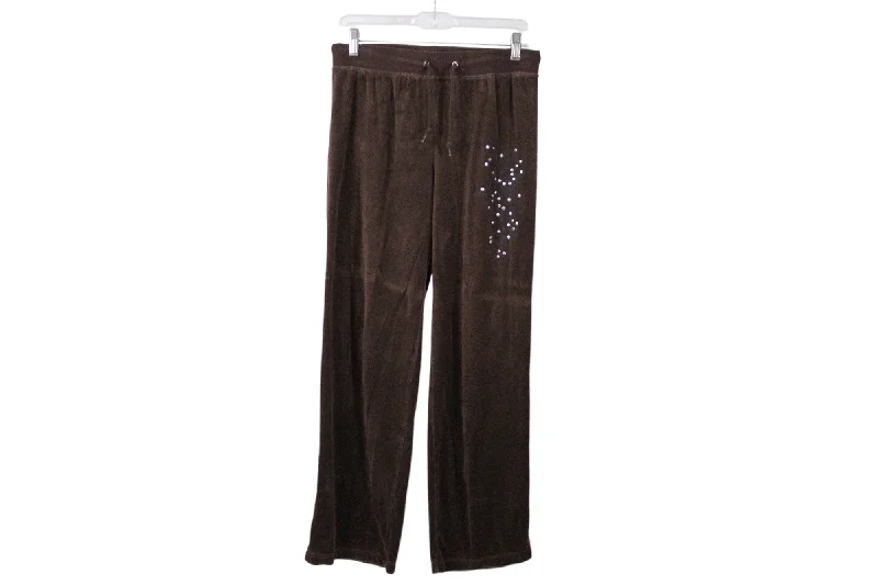Soho Lady New York Brown Velour Pant | S Trendy Palazzo Pants