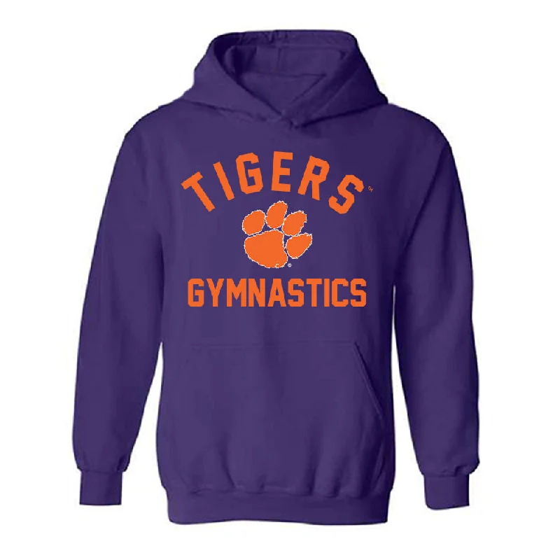 Clemson - NCAA Women's Gymnastics : Gabrielle Clark - Classic Shersey Hooded Sweatshirt Hoodie with Drawstring Waist Adjustable Fitted