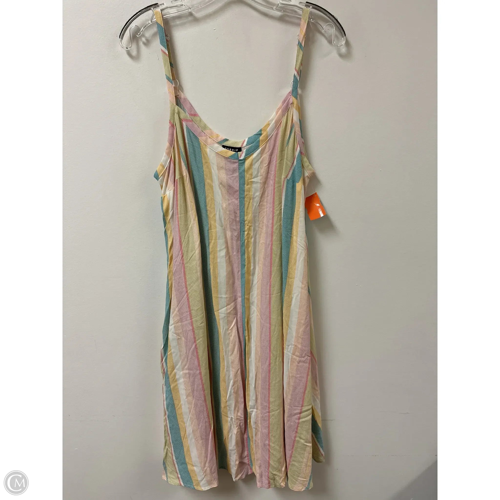 Dress Casual Midi By Torrid In Multi-colored, Size: Xl Boat Neckline Classic