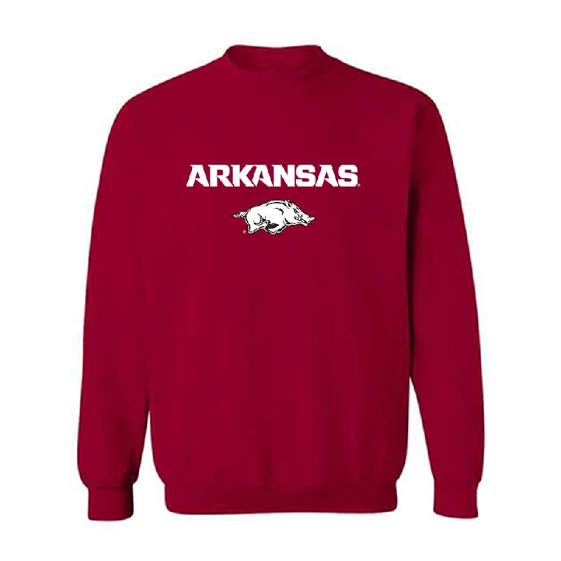 Arkansas - NCAA Women's Gymnastics : Cally Swaney - Crewneck Sweatshirt Classic Shersey Hoodie with Mock Neck Collared Structured