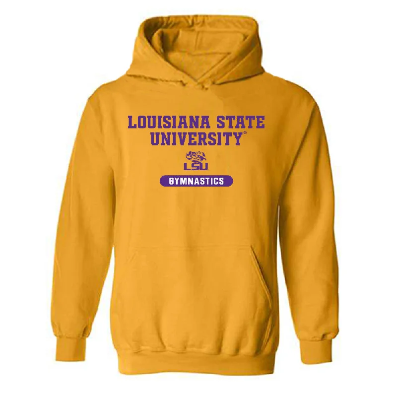 LSU - NCAA Women's Gymnastics : Aleah Finnegan - Classic Shersey Hooded Sweatshirt Hoodie with V-Neck Classic Versatile