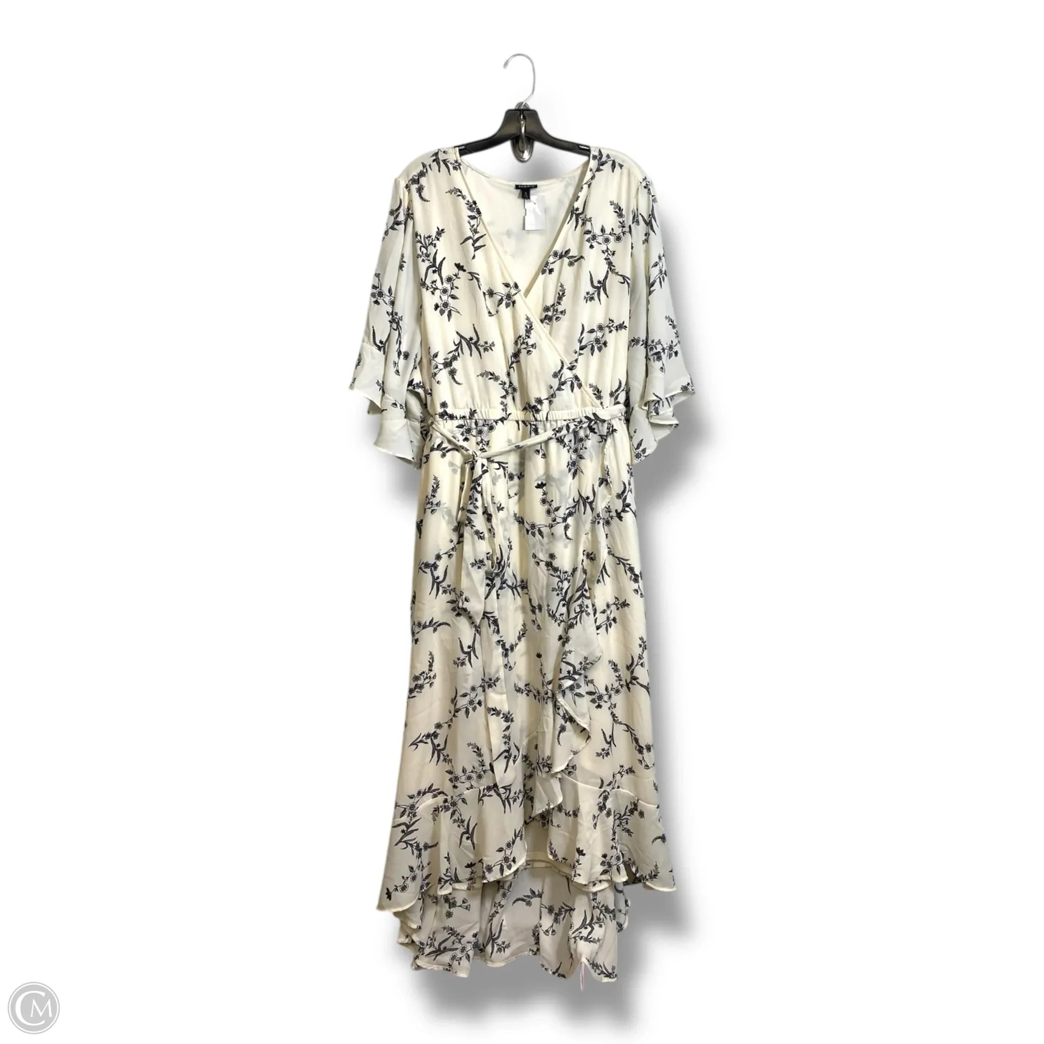 Dress Party Midi By Torrid In Ivory, Size: 5x Halter Neckline Beach