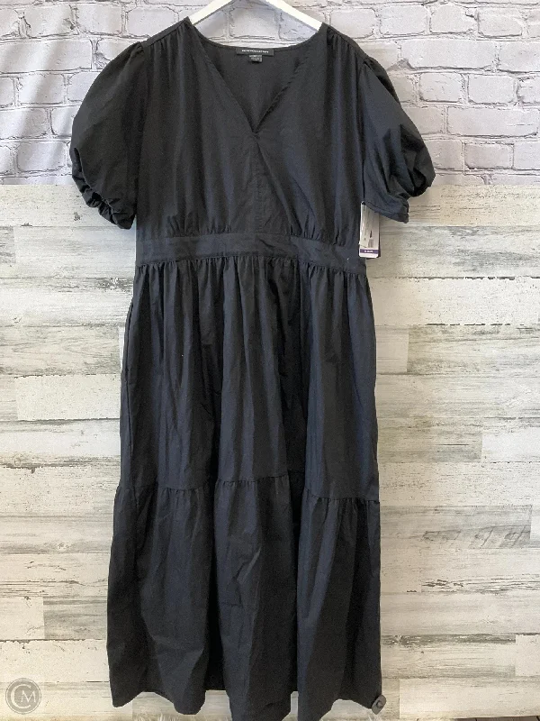 Dress Casual Midi By French Connection In Black, Size: 2x Tunics Fleece cozy