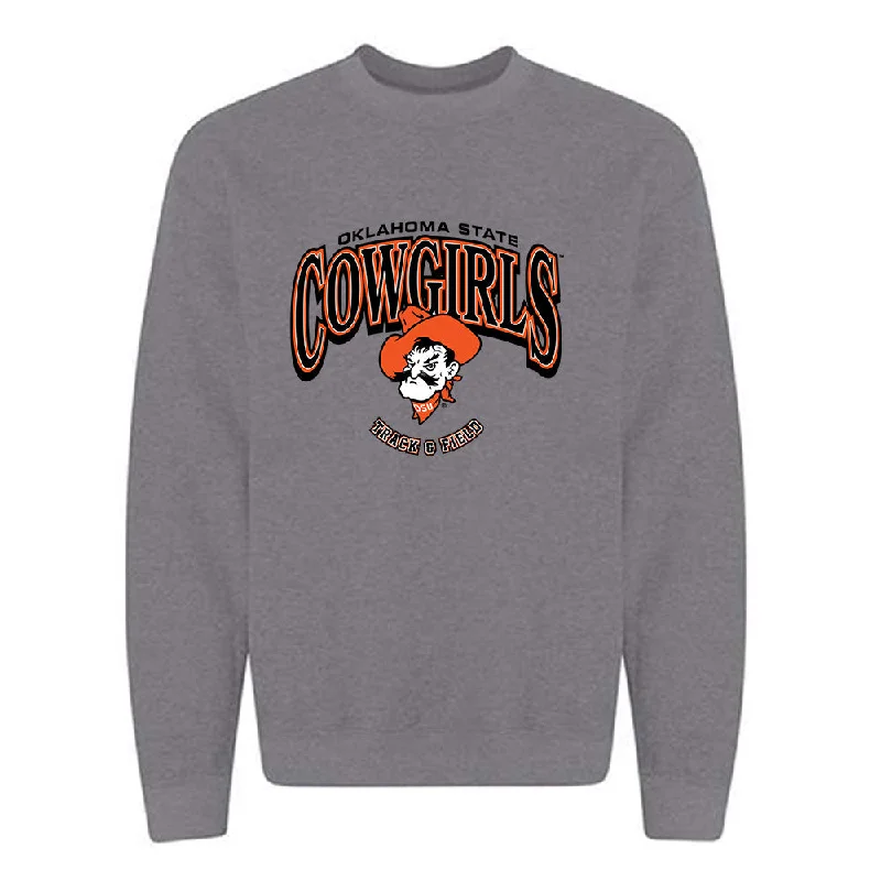 Oklahoma State - NCAA Women's Track & Field : Kalen Goodman - Classic Shersey Crewneck Sweatshirt Hoodie with Pattern Geometric Abstract