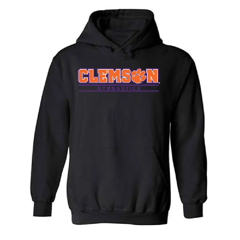 Clemson - NCAA Women's Gymnastics : Gabrielle Clark - Classic Shersey Hooded Sweatshirt Hoodie with High Neck Warm Protective