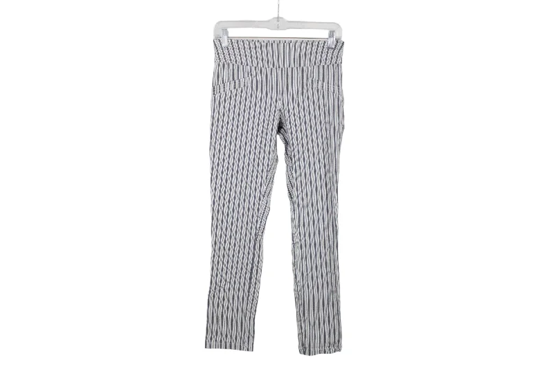 Joe B. Gray Striped Ankle Pant | S Stylish Casual Pants