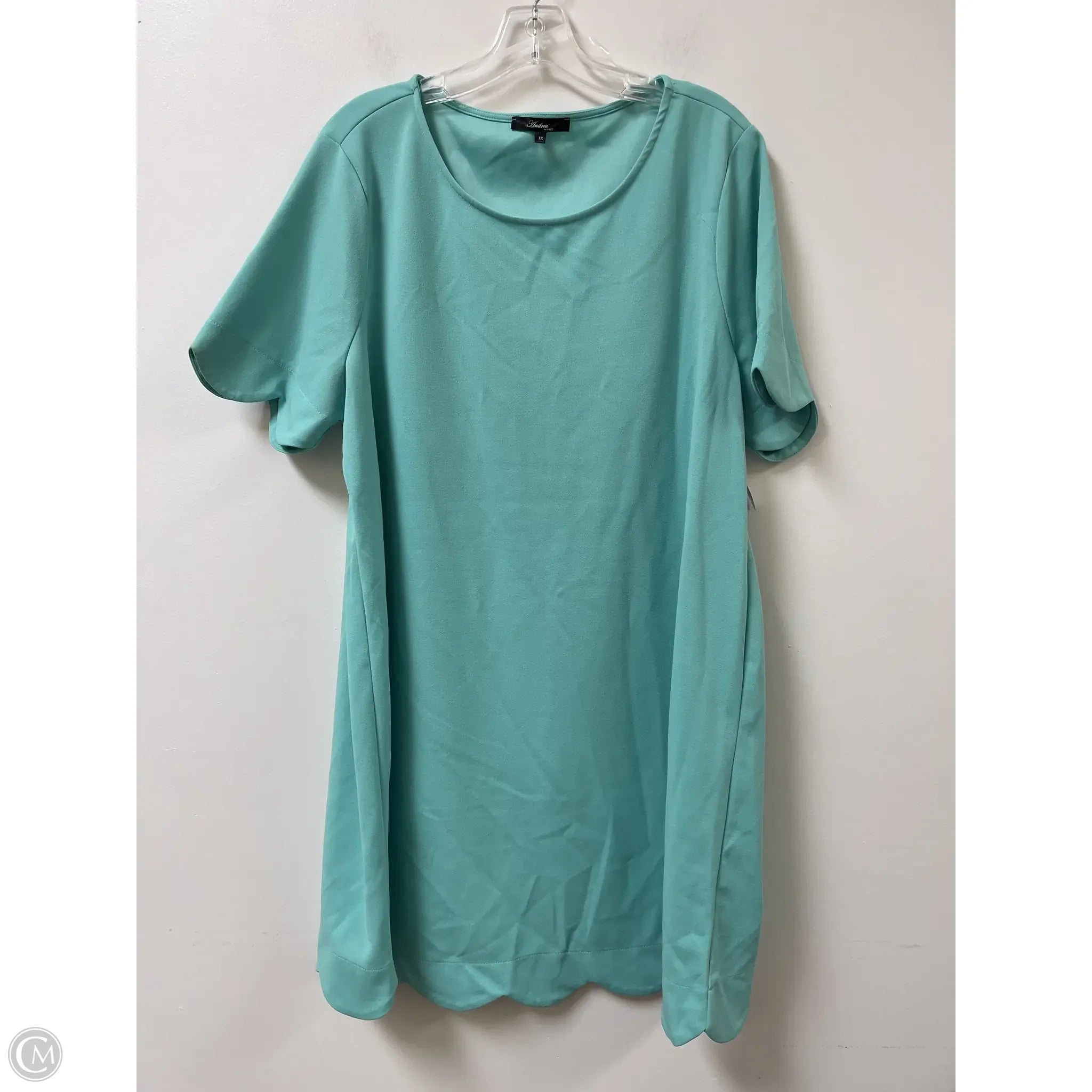 Dress Casual Midi By Andree By Unit In Green, Size: 1x Tunics Short Trendy