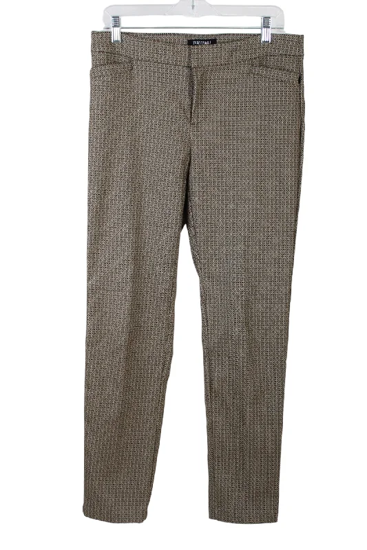 Roz & Ali Brown Patterned Pants | 6 Chic Wool Trousers